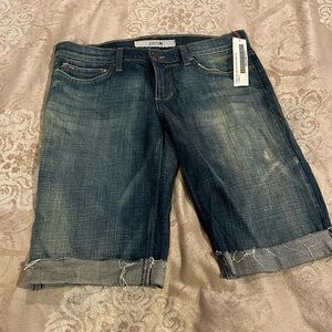 Joe’s Jeans Bermuda Cut off Jean shorts NWT size 29